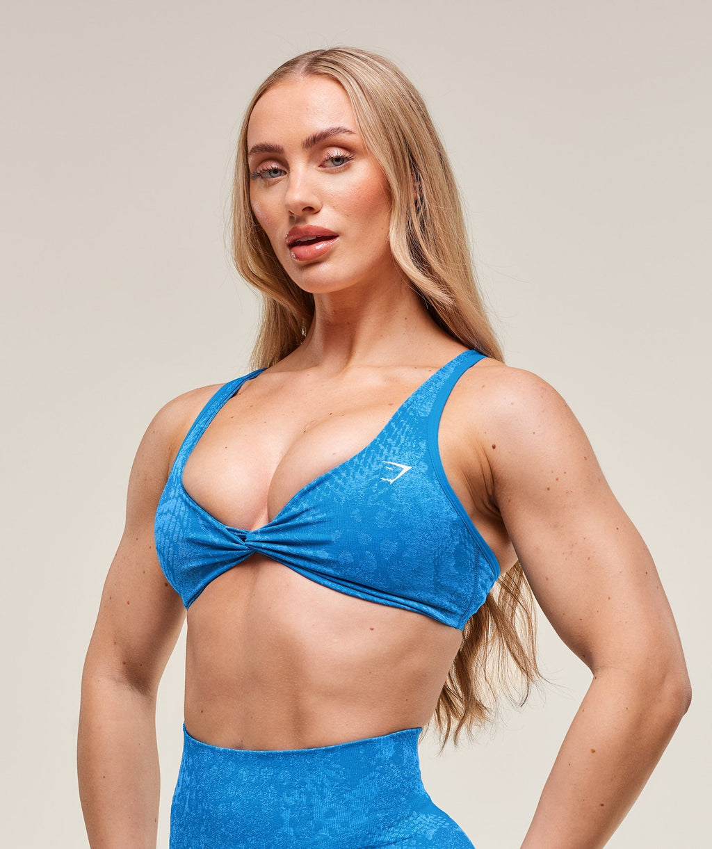 Adapt X Whitney Animal Seamless Twist Front Bra