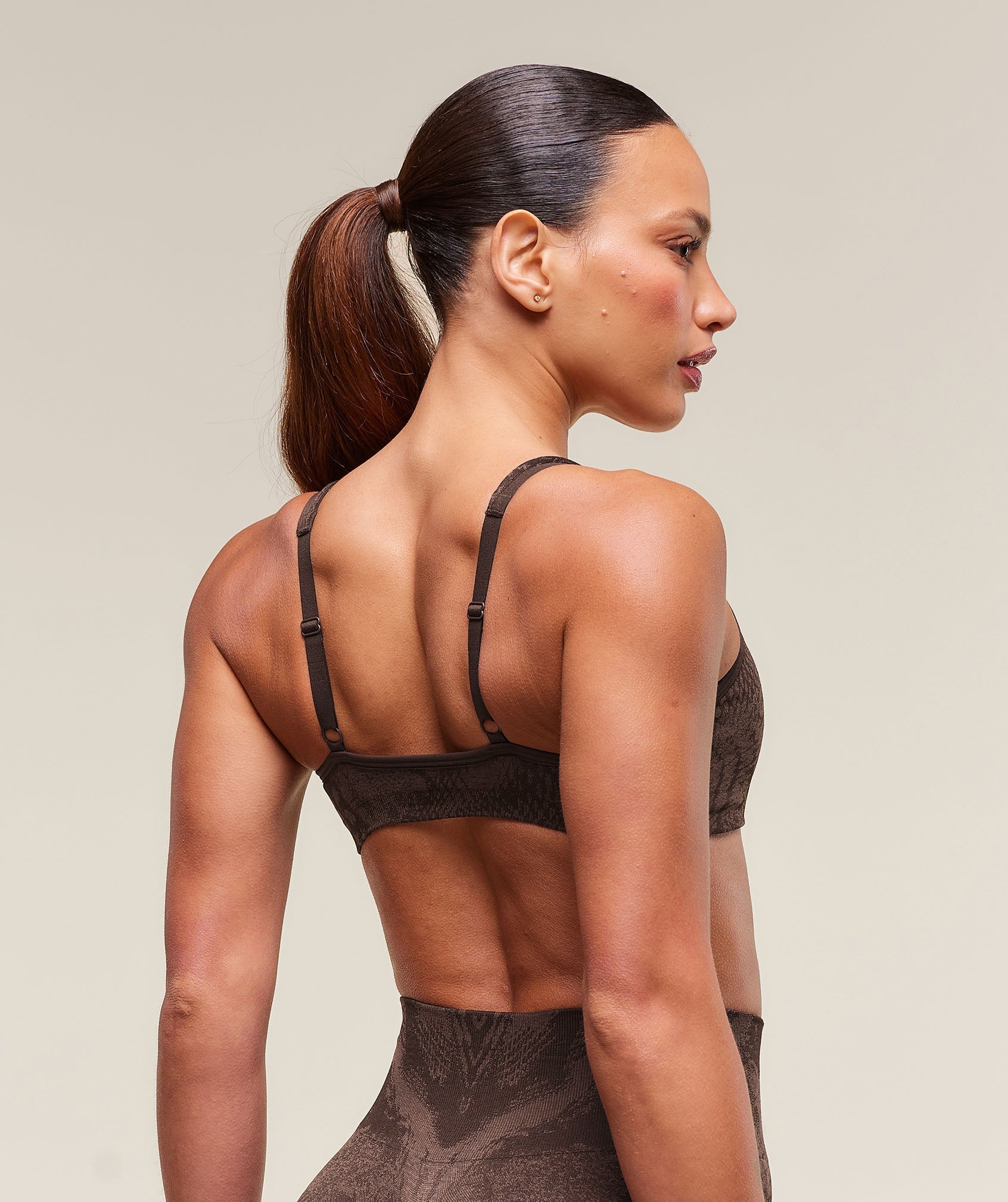 Adapt X Whitney Animal Seamless Twist Front Bra