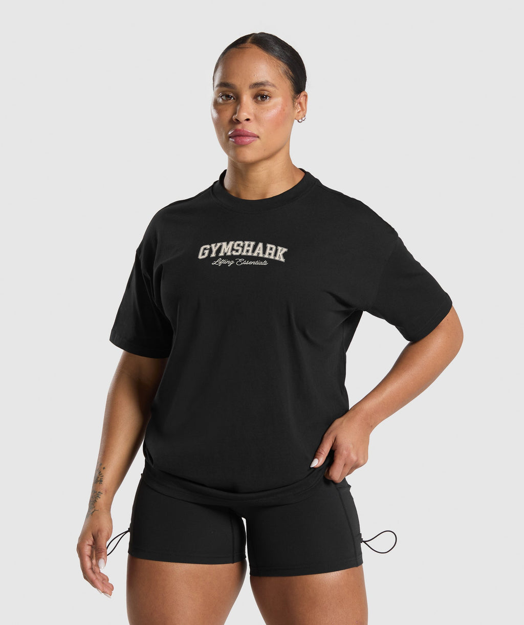Lifting Essentials Graphic Oversized T-Shirt
