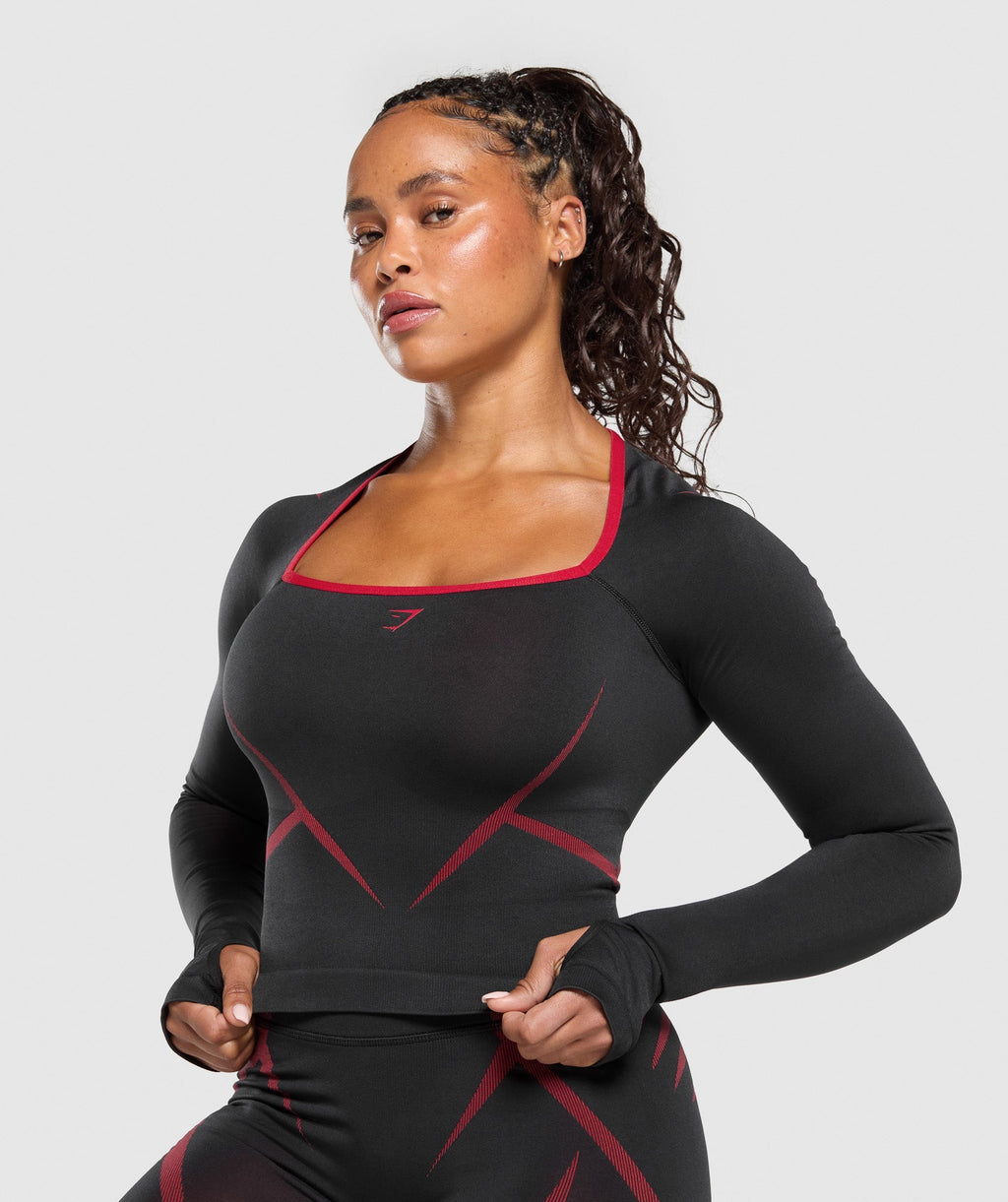 Apex Lift Seamless Long Sleeve Crop Top
