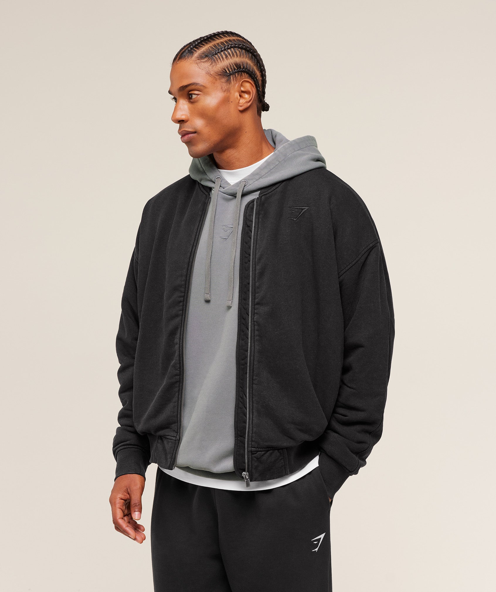 Power Washed Jersey Track Jacket