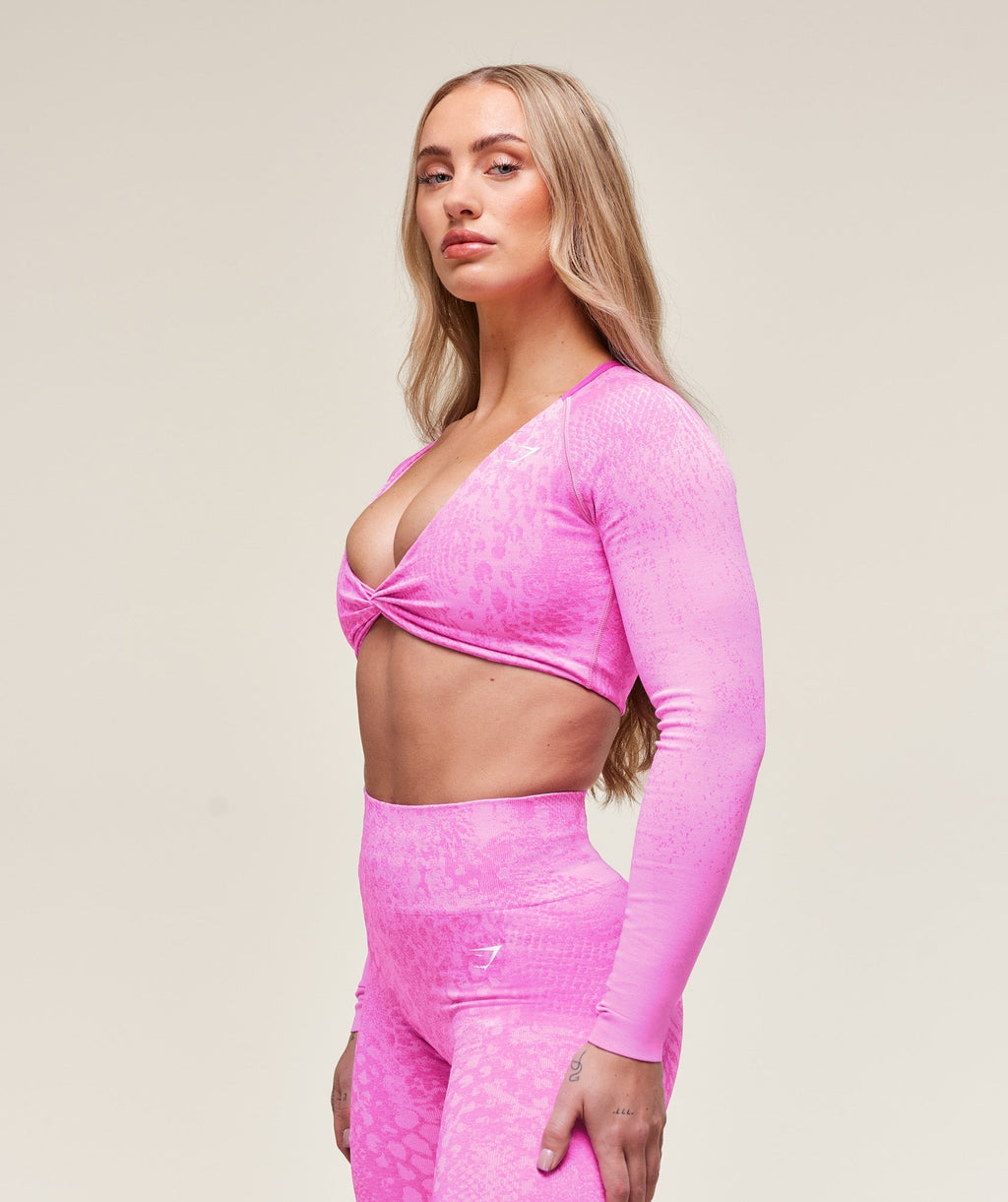 Adapt X Whitney Animal Seamless Long Sleeve Top