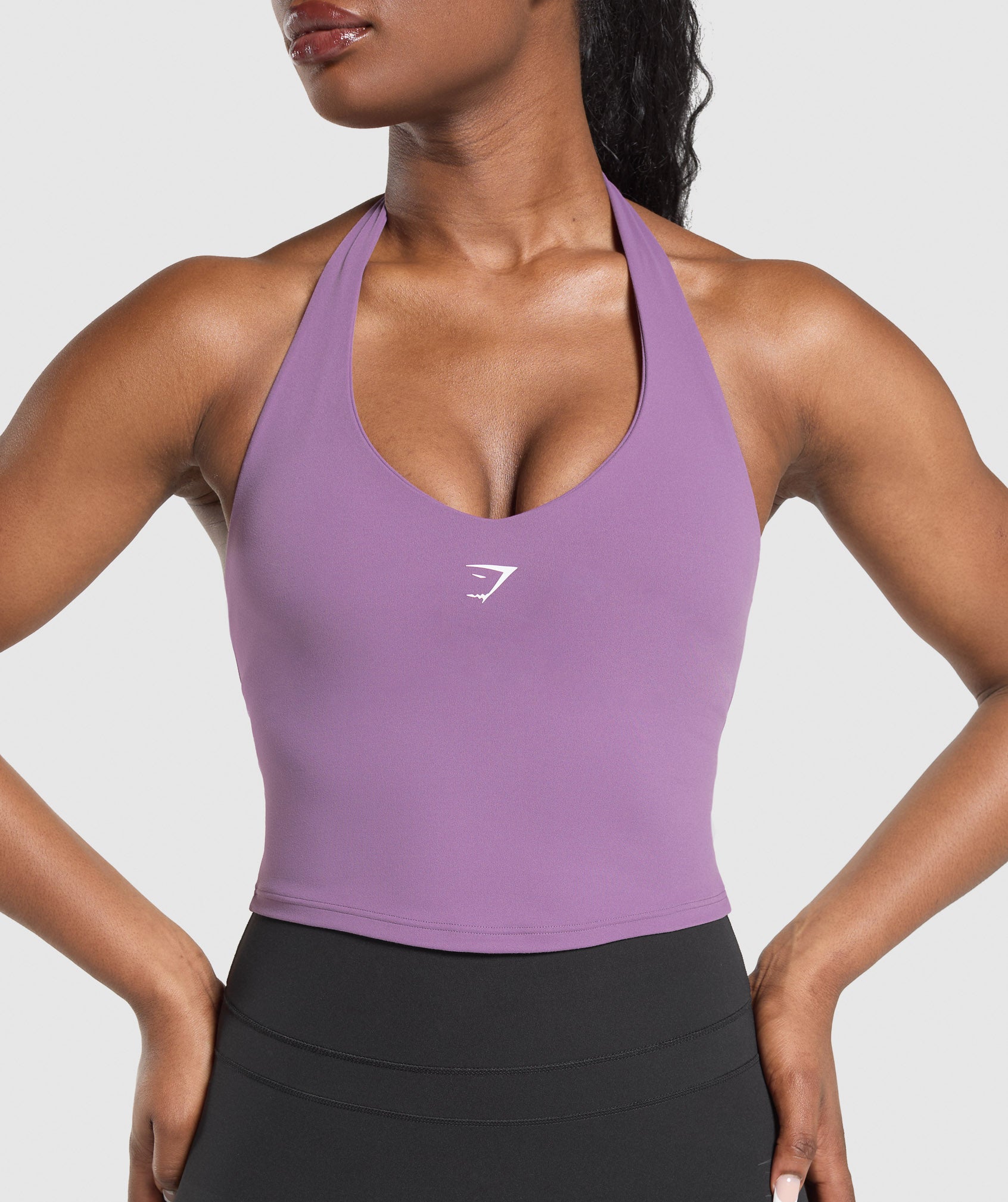 Halter Neck Cami With Shelf