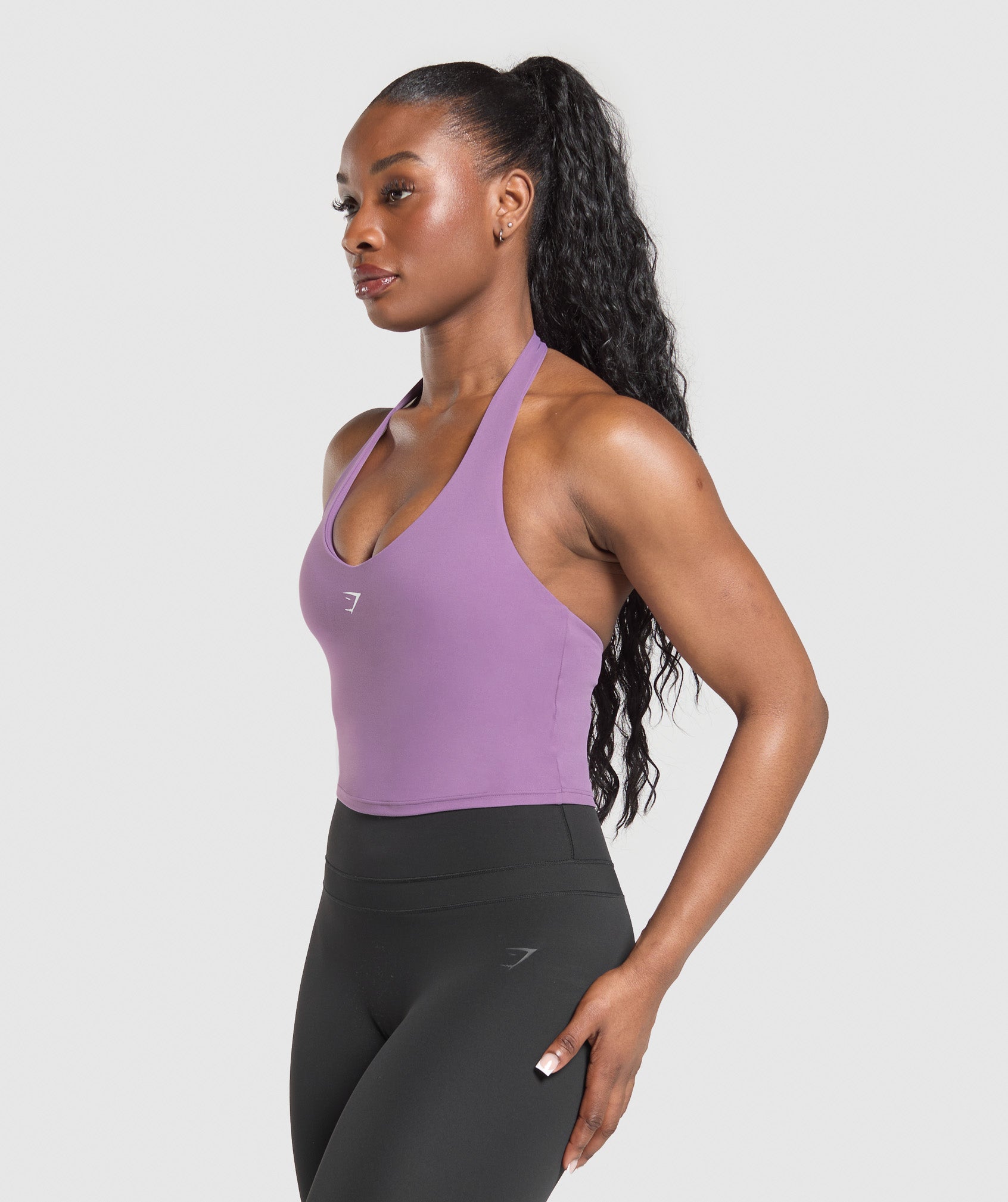 Halter Neck Cami With Shelf