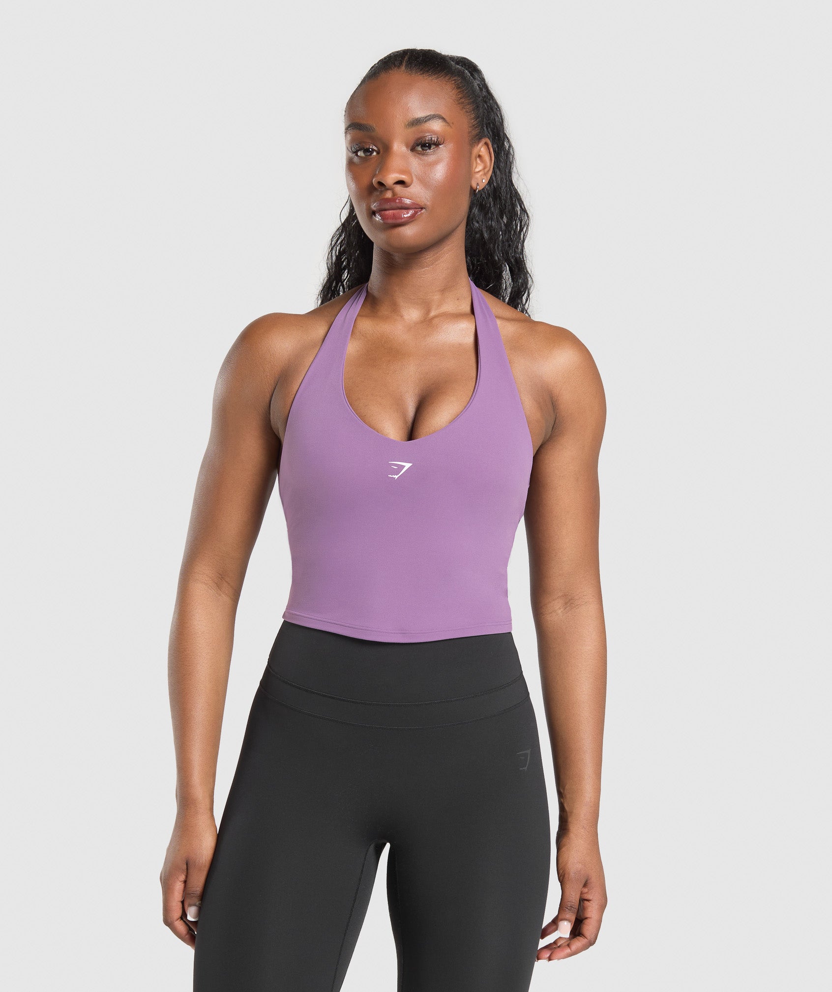 Halter Neck Cami With Shelf