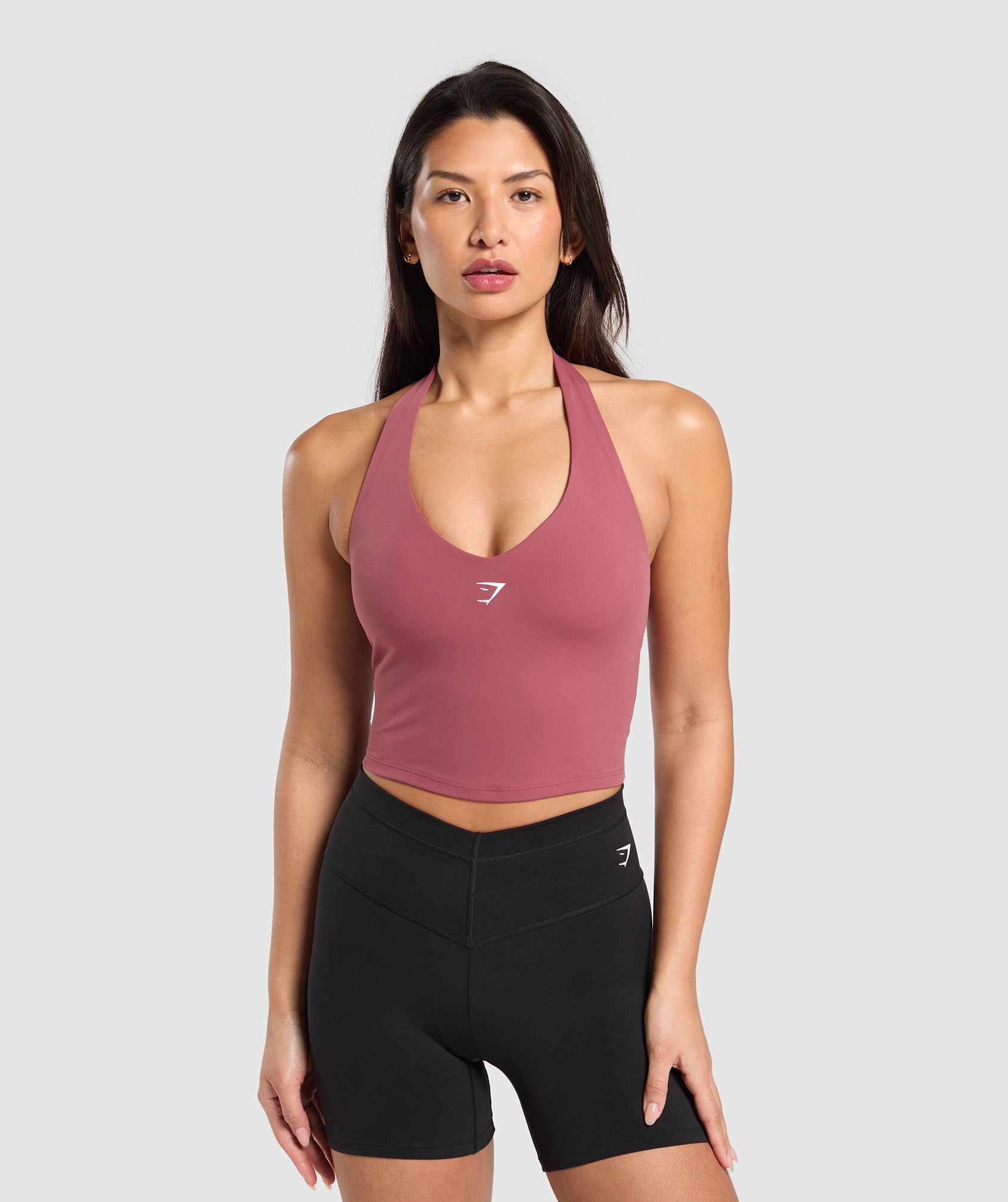 Halter Neck Cami With Shelf