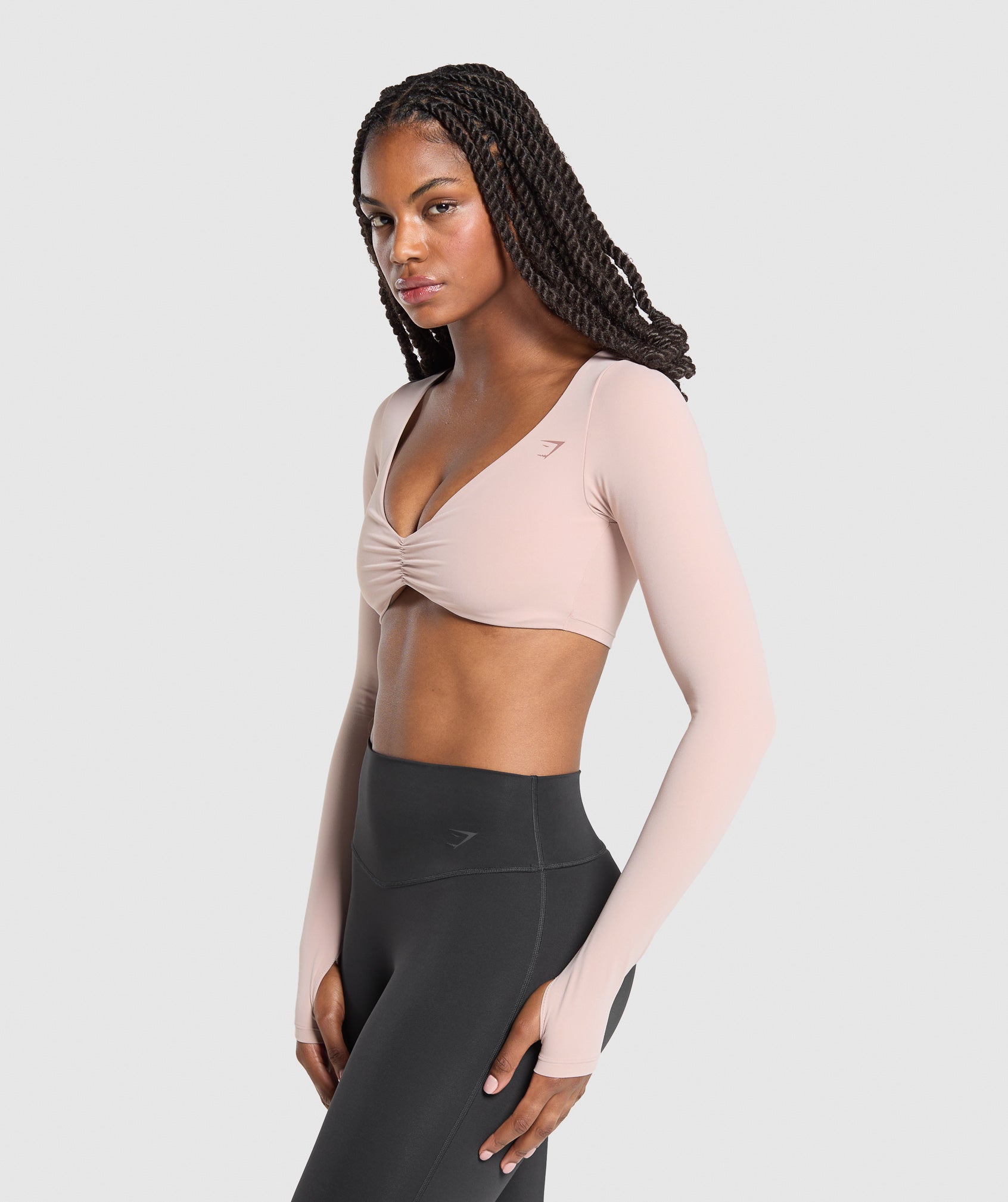 Ruched Long Sleeve Top