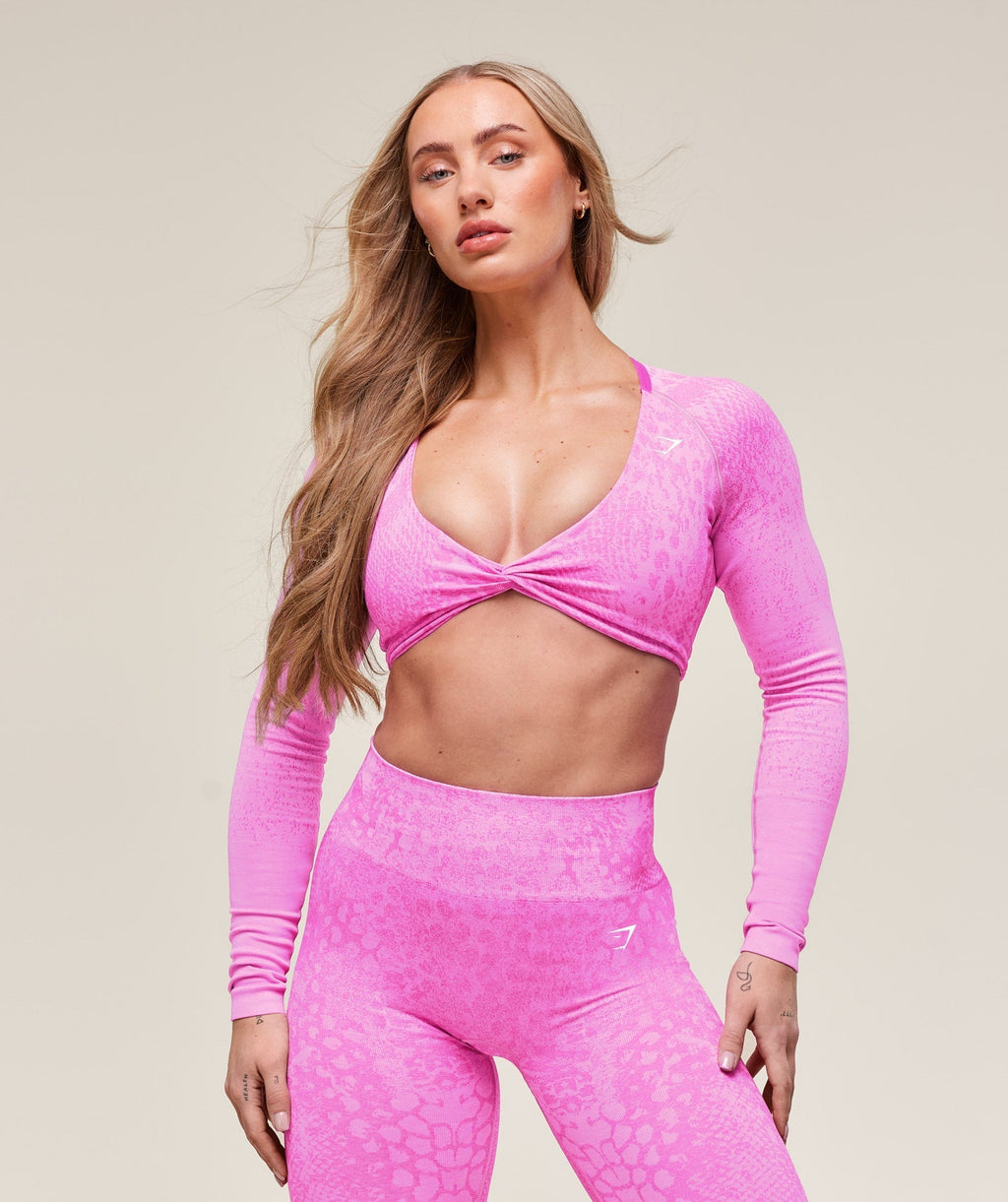 Adapt X Whitney Animal Seamless Long Sleeve Top
